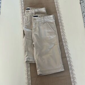 BUNDLE 2 pairs GapKids Khaki Bermuda Shorts